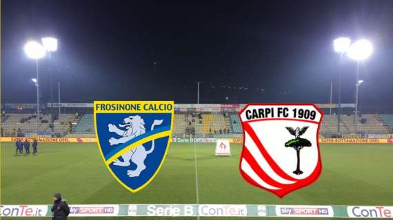 Fine partita:  Frosinone-Carpi 0-1  Frosinone eliminato. Suicidio sportivo di tutta la squadra