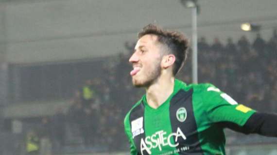 Pordenone-Frosinone, Ciurria: "I due gol? Sono nati cosi. Ora non ci dobbiamo fermare"