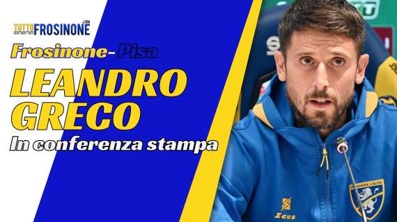 Frosinone, le parole in conferenza stampa di Leandro Greco - Video