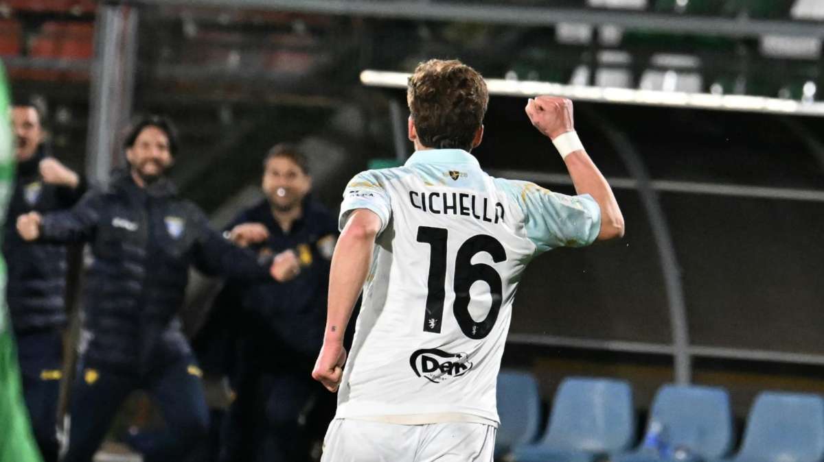 L'instancabile Matteo Cichella. E' lui il Top Performer di Frosinone-Carrarese