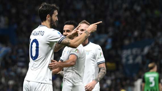 Felipe Anderson e Luis Alberto: Sassuolo-Lazio 0-2. I biancocelesti risalgono la classifica