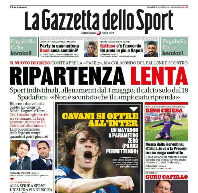 La Gazzetta dello Sport: “Ne cambio 5. Più sostituzioni aiutano"