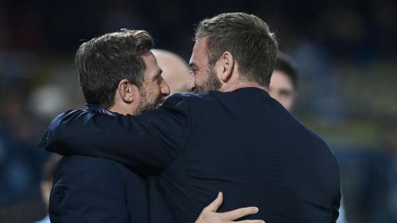 Si sono sfidati De Rossi e Di Francesco: è finita 3-0, come il risultato di Roma-Barcellona