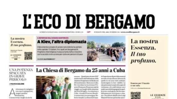 L'Eco di Bergamo: "Atalanta, Brescianini vicino. Il Vasco da Gama chiama Toloi"