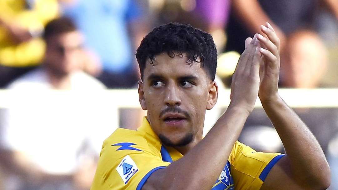 Harroui non serve Kaio Jorge lanciato a rete: evidente gesto di stizza del brasiliano