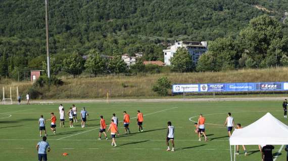 VIDEO - Allenamento Frosinone Calcio nel ritiro estivo di Fiuggi