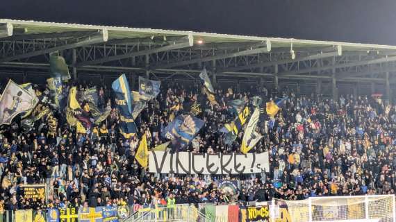 Frosinone, la Nord ha provato a dare la carica: "Vincere" il messaggio