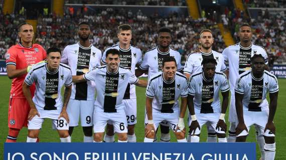 Udinese, 25 i convocati per la gara col Frosinone 