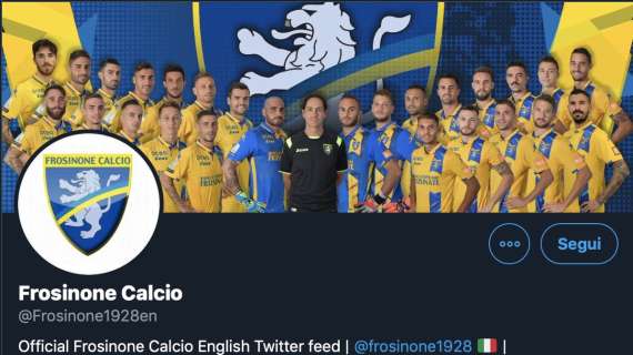 Il Frosinone lancia un nuovo account Twitter in lingua inglese 