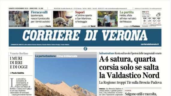 Corriere di Verona: "L'incrocio tra veronesi con il Chievo nel cuore"