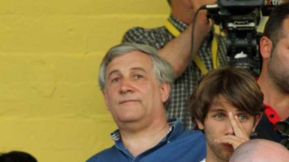 Antonio Tajani: "Frosinone, stadio e presidente eccezionale. Ciofani l'anima della squadra"