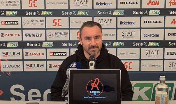 CONFERENZA STAMPA - Vicenza, Brocchi: “Non siamo riusciti a sfruttare le occasioni”