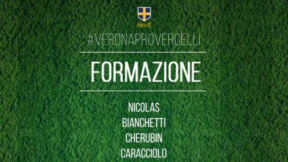 Verona-Pro Vercelli, le formazioni ufficiali