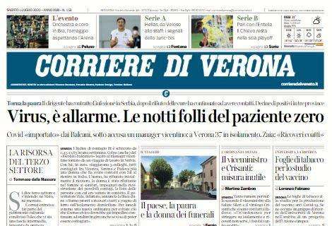 Corriere di Verona: "Hellas, da Veloso allo staff: i segnali dello Juric-bis"
