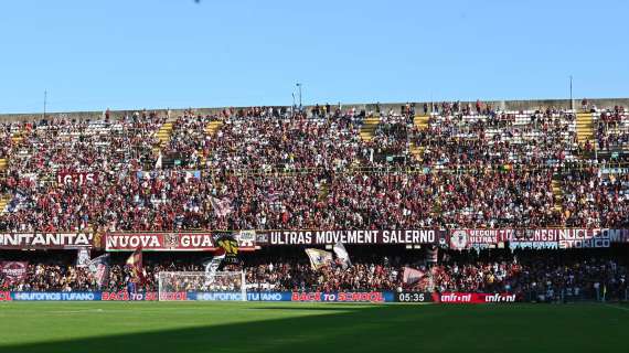 Salernitana: Curva Sud dell'Arechi sold out per il match con il Verona
