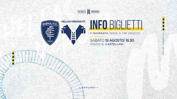 Empoli-Verona: info biglietti settore OSPITI