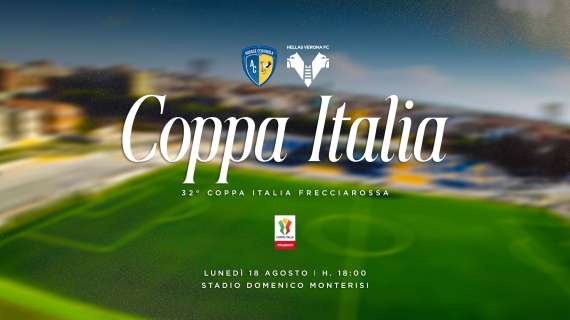 Coppa Italia - Audace Cerignola-Hellas Verona il 18 agosto