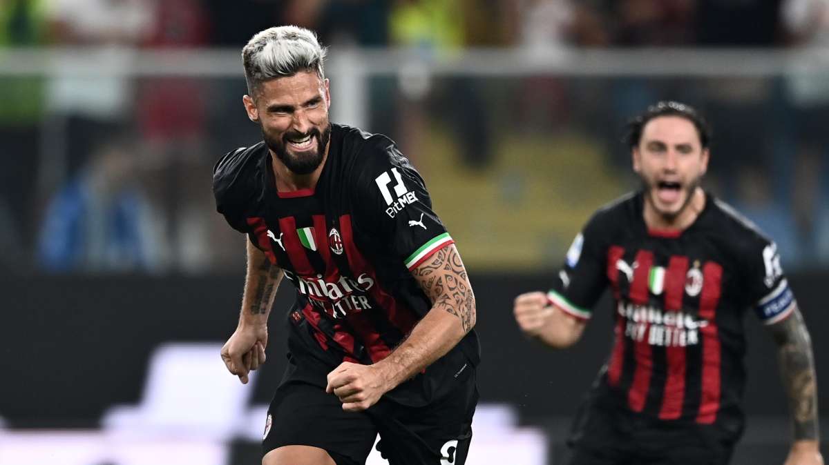Serie A - Sampdoria-Milan 1-2, decisivo ancora Giroud
