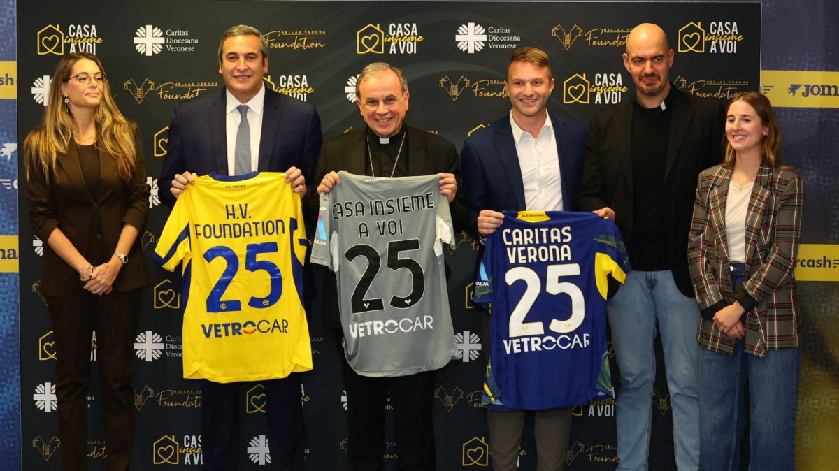 Hellas Verona Foundatione - Caritas: presentato il nuovo progetto "Casa Insieme a Voi"