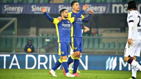 Verona-Bologna 2-1,le pagelle dei gialloblù: Caprari e Kalinić colpi vincenti, Lasagna uomo assist