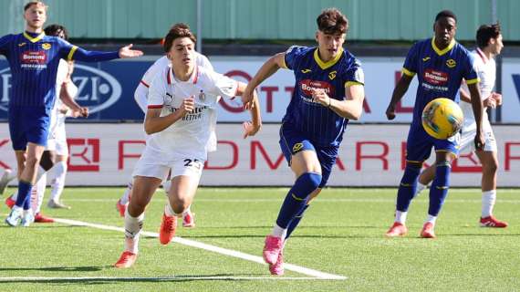 Primavera - Hellas Verona-Milan 4-0, quaterna gialloblù