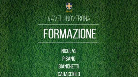 Avellino-Verona, le formazioni ufficiali 