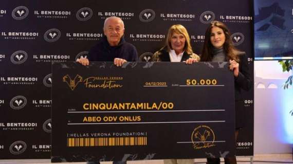 HV Foundation | Consegnato ad ABEO Verona il primo assegno da 50mila euro per il progetto Casa ABEO Alloggi