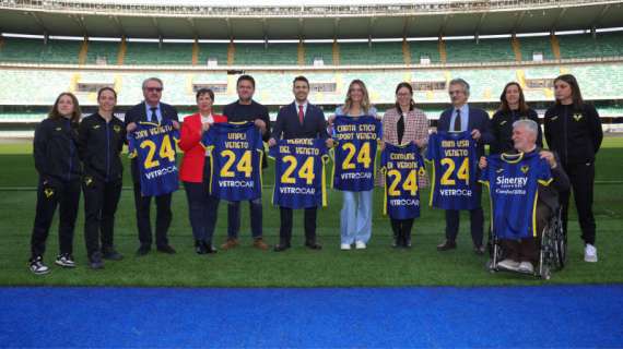 Carta Etica 2024, Veneto Regione Europea dello Sport: l'Hellas Verona testimonial