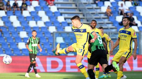 Sassuolo-Verona 3-1, il tabellino dell'incontro