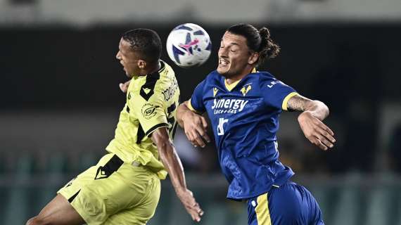 Verona-Udinese 1-2 non basta la rete di Doig, vittoria friulana in rimonta