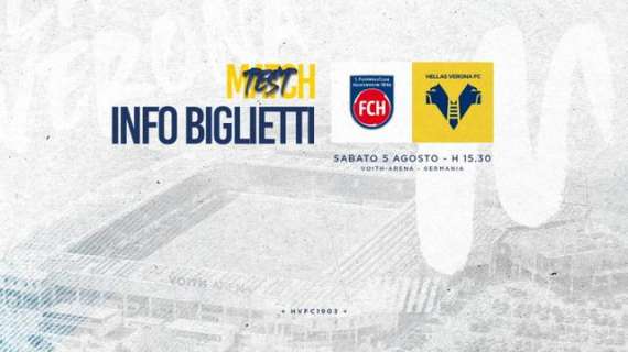 Hellas Verona: sabato prossimo 5 agosto amichevole in Germania