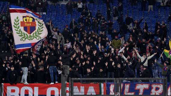 Bologna: almeno tremila i sostenitori rossoblù al Bentegodi