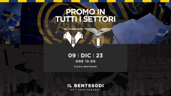 Verona-Lazio: promozione biglietti a partire da 10 Euro