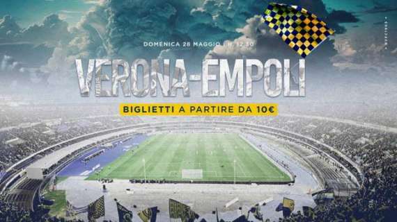 Verona-Empoli: biglietti in vendita anche nel giorno della partita