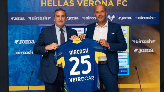 Hellas Verona: presentato il nuovo main sponsor Aircash