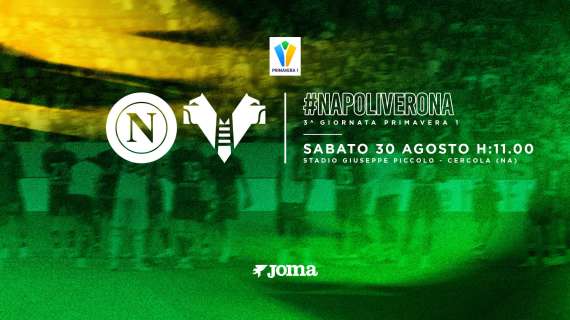 Primavera: sabato trasferta in casa del Napoli