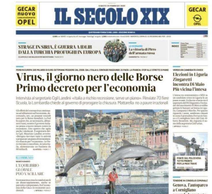 Secolo XIX - Il Doria cerca una vittoria d'oro con il Verona