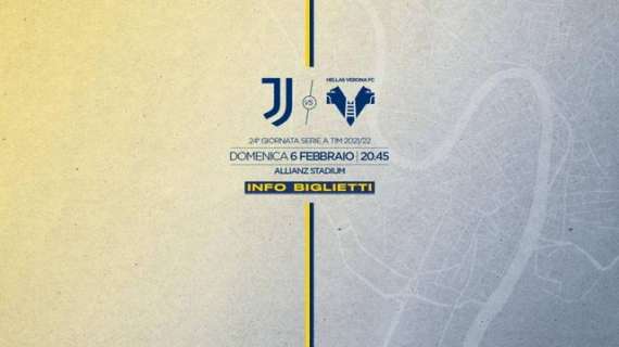 Juventus - Verona: info biglietti