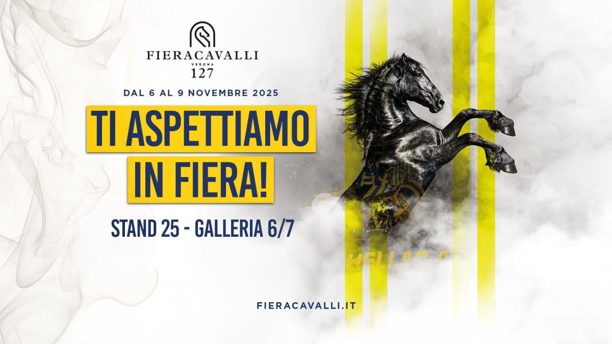 Fieracavalli 2025: sconto per i tifosi gialloblù in possesso della tessera "Non Vi Lasceremo Mai"