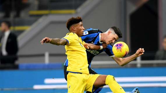 Verona, incontro con l'Inter per Salcedo