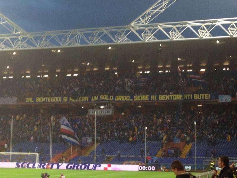 "Bentornati Butei", l'omaggio dei tifosi doriani