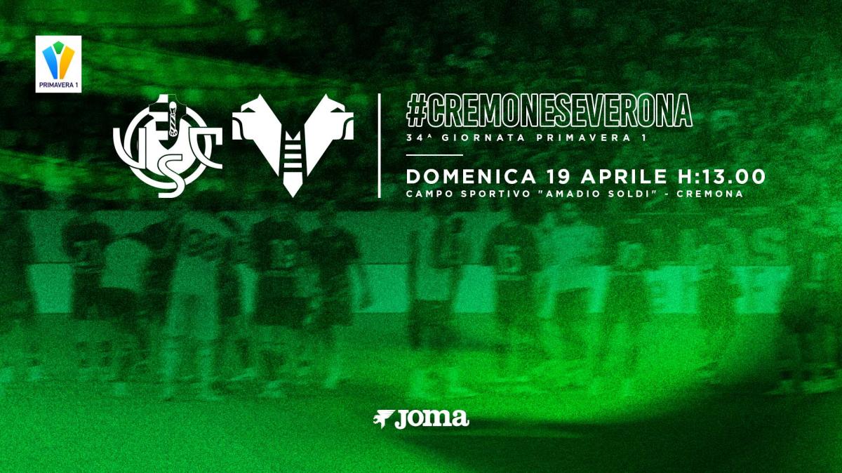 Primavera: gialloblù in trasferta in casa della Cremonese