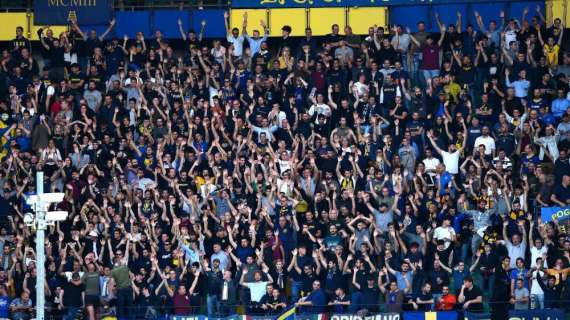 L'Arena:  Quasi 600 tifosi gialloblù al San Paolo