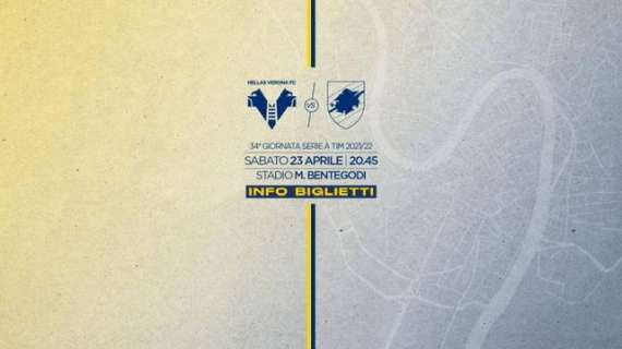 Verona-Sampdoria: info biglietti