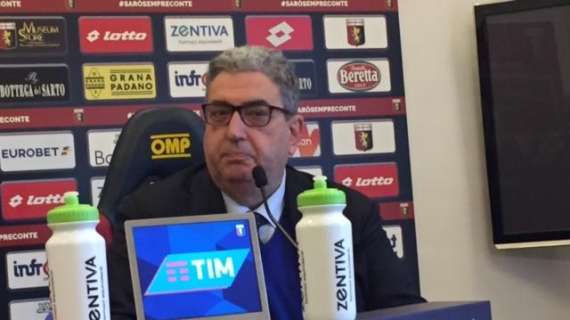 Genoa, Perinetti: "Verona campo difficile ma proveremo a vincere"