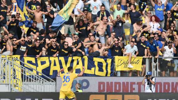 Frosinone: poco più di 300  i tifosi frusinati sugli spalti del Bentegodi