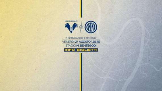 Hellas Verona - Inter: info biglietti 