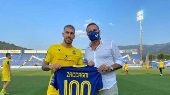 100 presenze in gialloblù per Mattia Zaccagni