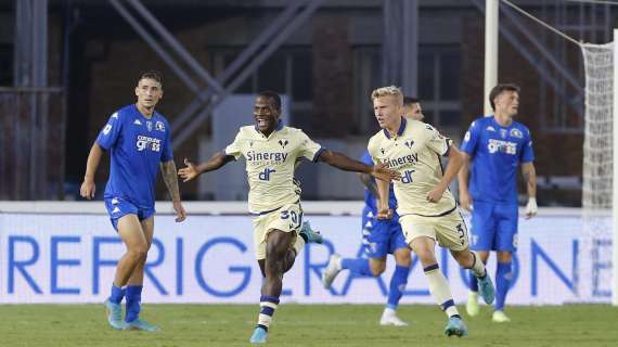 Verona-Empoli: all'andata 1-1 con l'unico gol stagionale di Kallon