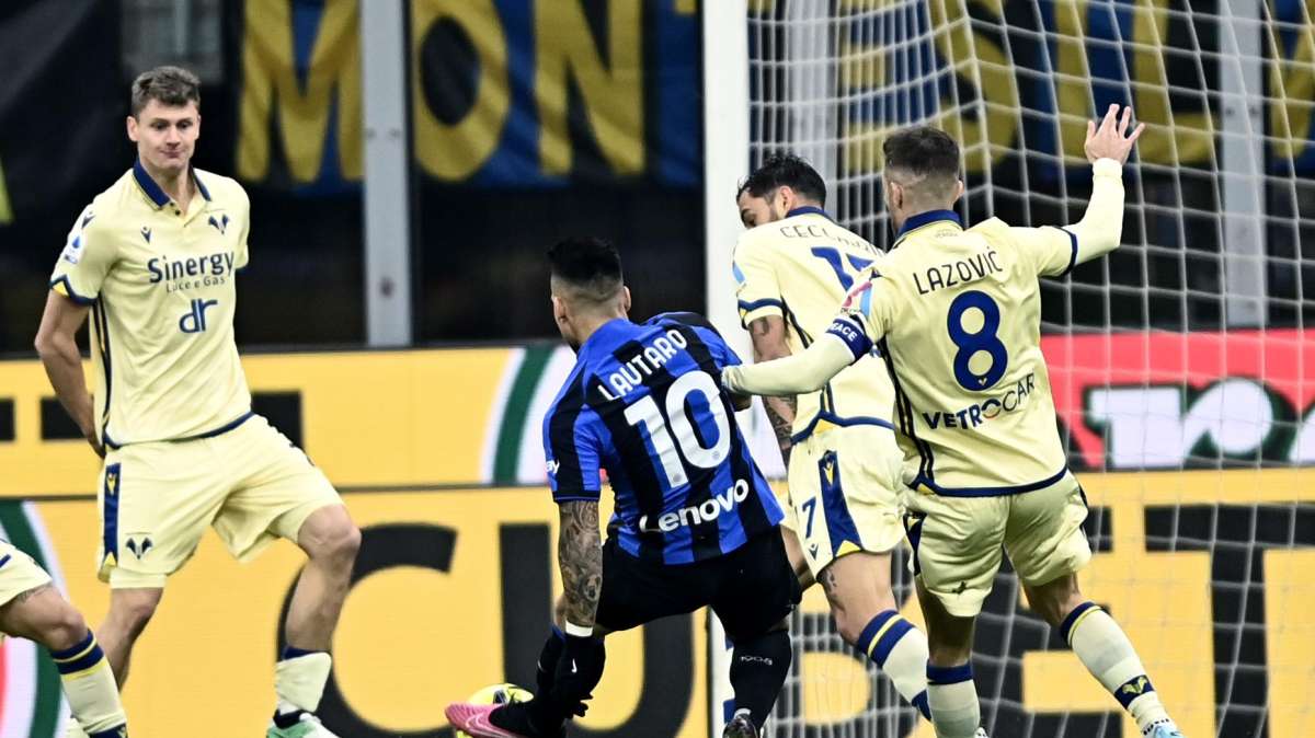 Inter-Verona 1 - 0 decide Lautaro, prima sconfitta per Zaffaroni